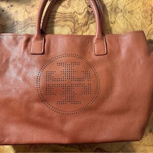 Tory Burch Perforated Logo Leather Tote – Well Loved